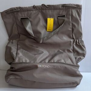 Beyond Yoga Taupe Carryall Bag